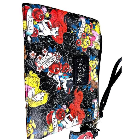 Loungefly Disney Princess Tattoo Bag Strap NEW Ariel Belle Snow White Aurora - Picture 2 of 11